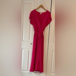 Chic Soul Hot Pink Maxi Dress - Size 1X